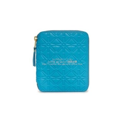 コムデギャルソン 二つ折り財布 カラーエンボスA Blue SA210ECA