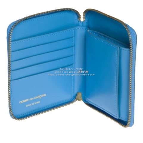コムデギャルソン Blue SA210ECB カラーエンボスB 二つ折り財布
