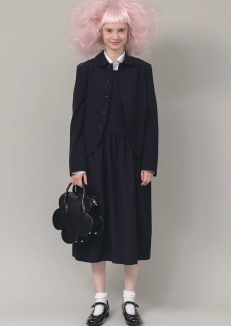 Comme des Garcons GIRL 22FW レザー花柄スカート着丈約71cm