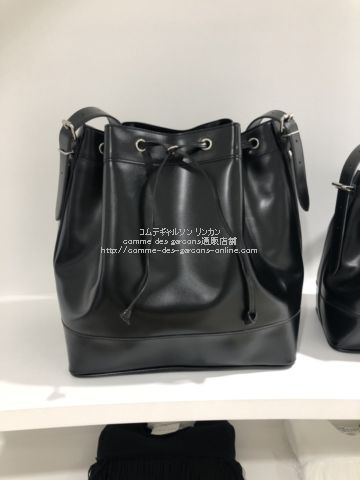 bagqui美品★COMME des GARCONS 巾着ショルダーバッグ レッド 日本製