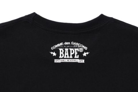 黒 Lサイズ Bape×CDG大阪限定 エイプ コムデギャルソン Teeシャツ-