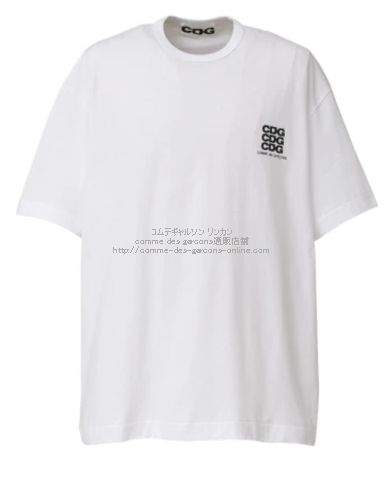 限定 送料込 新品 コムデギャルソン オーバーサイズ 手書きロゴTシャツ