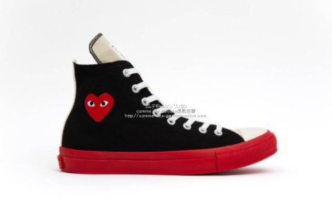 Comme des garcons converse shop high top black womens