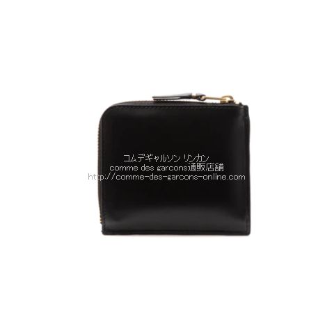 横約11cm新品 コムデギャルソン ウォレット アウトサイド ポケット 黒 L字 財布