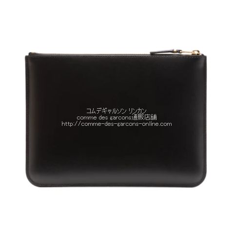 ウォレット コムデギャルソン アウトサイドポケット クラッチバッグ・ポーチ型財布-L-黒