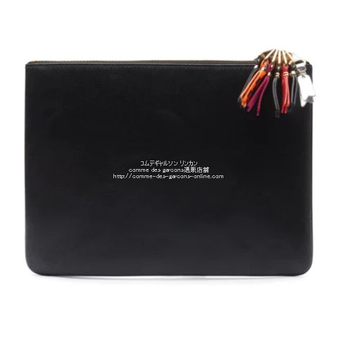 コムデギャルソン Black SA5100 ポーチ型財布・クラッチバッグ-黒- ジッパー プル ジップ アラウンド ウォレット
