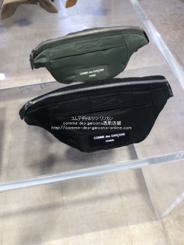 黒 コムデギャルソン オム LOGO ウエストbag ウェスト-