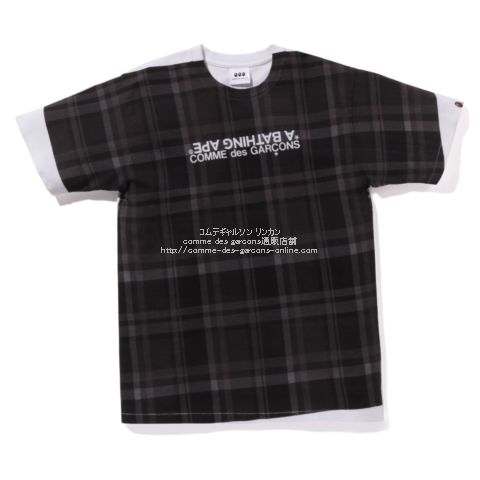 コムデギャルソン大阪×エイプ限定  オーバープリントTシャツ