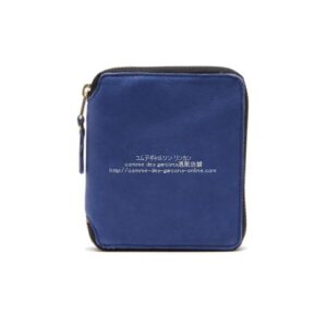 コムデギャルソン SA2100GP Washed Wallet Zip-ネイビー-二つ折り