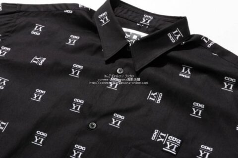 CDG YI ロゴプリント長袖シャツ ブラウス-コムデギャルソン×サカナクション山口一郎限定 (シーディージー ヤマイチ)-