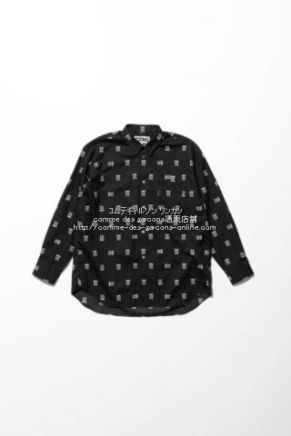 cdg-yamaguchi-switch-all-logo-shirt