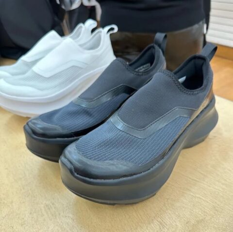 コムデギャルソン限定サロモン 厚底 スリッポン-黒--Salomon Slip-on Platform 2023AW-