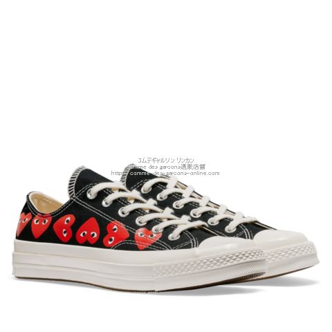 Comme des garcons 2024 play converse black low