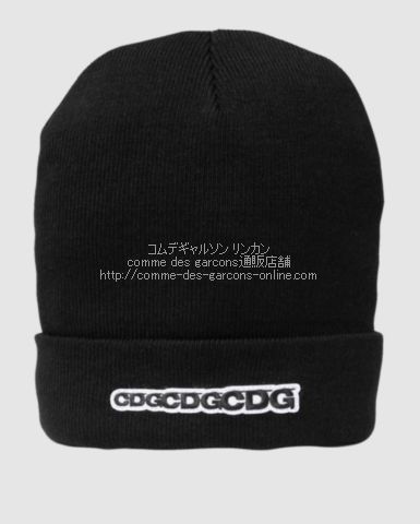 CDG コムデギャルソン ワッペンロゴ ビーニー-ニット帽