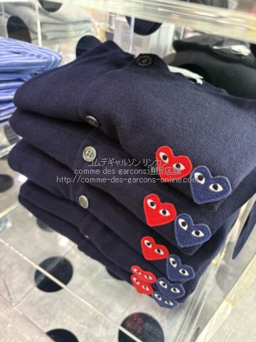 週末タイムセール☆COMME des GARÇONS ネイビートップス ネイビー（紺）-プレイ・コムデギャルソン（Play Comme des Garcons