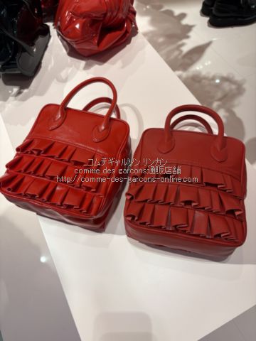 コムデギャルソンガール フリル ダッフルバッグ（赤）