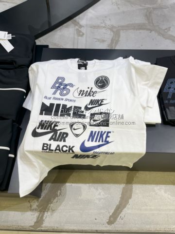 ブラック コムデギャルソン限定ナイキ -オーバーサイズTシャツ-白 ...