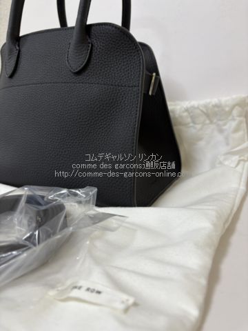 ザ・ロウ マルゴー 10 黒-THE ROW MARGAUX 10 black-グレインレザー 