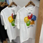 batpe-cdg-25ss-5ape-head-tee-wh