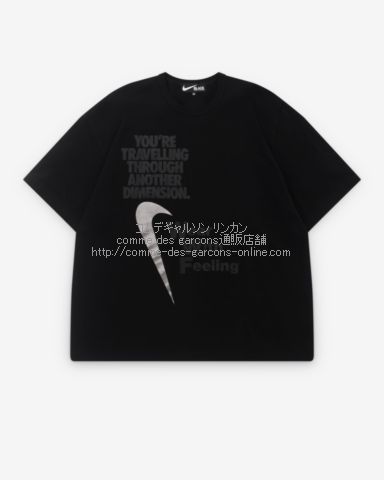 ブラック コムデギャルソン 限定ナイキ オーバーサイズTシャツ