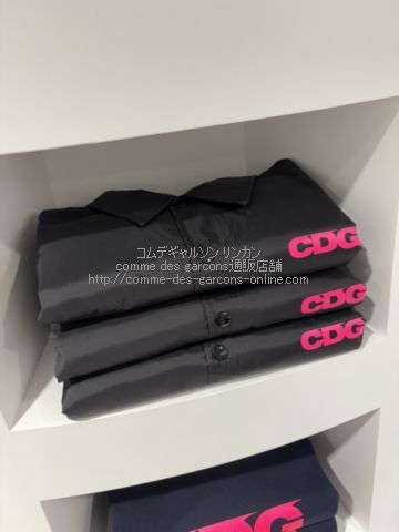 CDG コムデギャルソン ピンクロゴ コーチジャケット