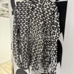 CDG コムデギャルソン オールオーバープリント 捻じれシャツ-長袖ブラウス