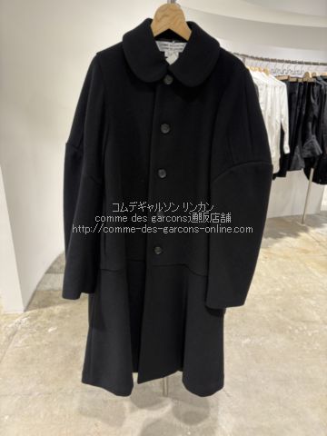 m-078 COMME des GARCONSコムコム丸襟Aラインコート m-078 COMME des GARCONSコムコム丸襟Aラインコート - メルカリ