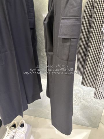 コムデギャルソンオム ウールサージイージーカーゴパンツ-25AW