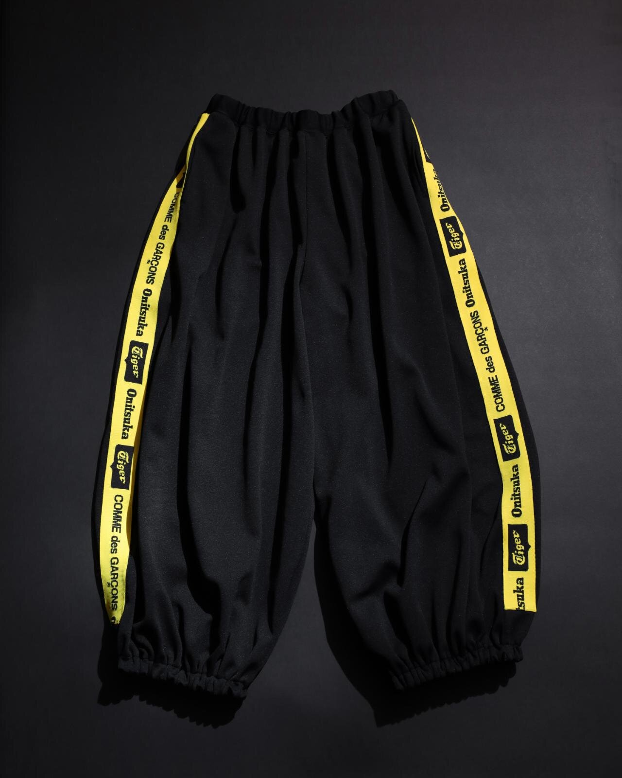 コムデギャルソン×オニツカタイガー ポリエステルジャージパンツ