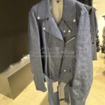 ブラック コムデギャルソン デニム ライダーズ ジャケット-26SS