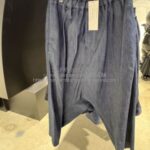 ブラック コムデギャルソン デニム サルエル パンツ-26SS