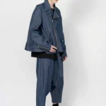 ブラック コムデギャルソン デニム サルエル パンツ-26SS