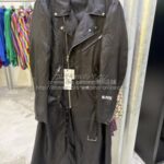 ブラック コムデギャルソン ロング ライダイーズ ジャケット-26SS