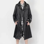 ブラック コムデギャルソン ロング ライダイーズ ジャケット-26SS