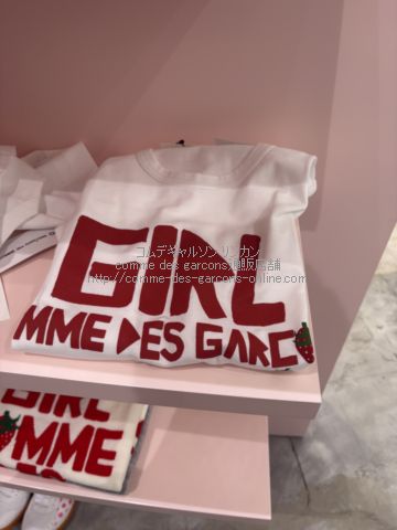 コムデギャルソンガール ウェストフォール 限定 ロゴTシャツ-26SS