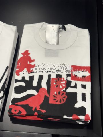 ブラック コムデギャルソン フィリップパゴウスキーTシャツ-1Q-T501-26SS