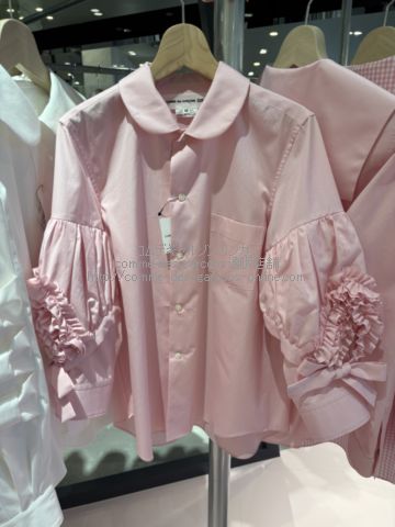 コムデギャルソンガール アーム フリル長袖シャツ-ブラウス-26SS