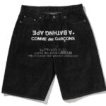 ア ベイシング エイプ × コムデギャルソン大阪-デニムショーツ-26SS