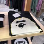 ア ベイシング エイプ × コムデギャルソン大阪-26SS-BIG APE HEAD Tシャツ-黒