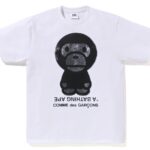 コムデギャルソン大阪 X BAPE®︎-26SS-BIG BABY MILO®︎ Tシャツ-白