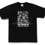 コムデギャルソン大阪 X BAPE®︎-26SS-CAMO BOX Tシャツ-黒