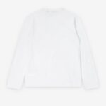 ブラック コムデギャルソン メッセージ長袖Tシャツ-ロンT-白-1Q-T101-26SS