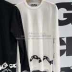 コムデギャルソンCDG っ裾ロゴ長袖Tシャツ-ロンT-26SS