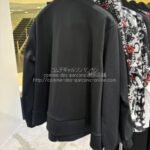ブラック コムデギャルソン 新定番 トラックジャケット-ジャージ生地×黒ZIP-