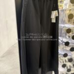 ブラック コムデギャルソン 新定番 フレアパンツ-ジャージ生地×黒ZIP-