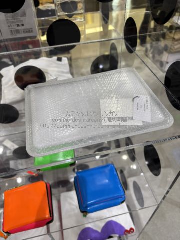 コムデギャルソン スネイク トランスパレント SA5100ST-ポーチ型財布・クラッチバッグ