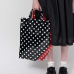 コムデギャルソン ガール ドット×エナメル トートバッグ-26AW