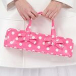 コムデギャルソン ガール ドット×リボン付 横長ミニバッグ-26AW