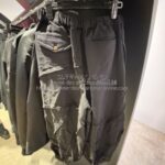 ブラック コムデギャルソン パッチワーク風バルーンパンツ-26AW
