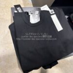 ブラック コムデギャルソン ピンク スプレーペイントTシャツ-1R-T100-26AW